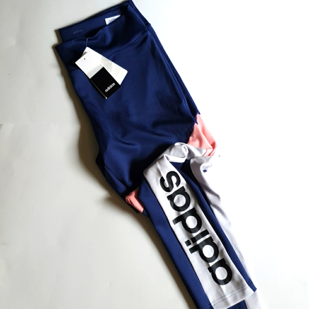 ADIDAS womens athletic tight colorblock size XL